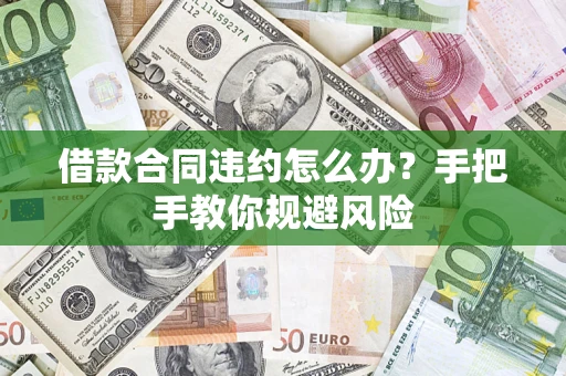 武汉借款合同违约怎么办？手把手教你规避风险