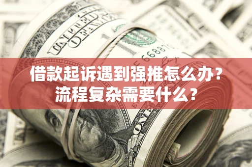 武汉借款起诉遇到强推怎么办？流程复杂需要什么？