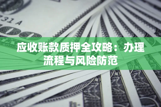 武汉应收账款质押全攻略：办理流程与风险防范