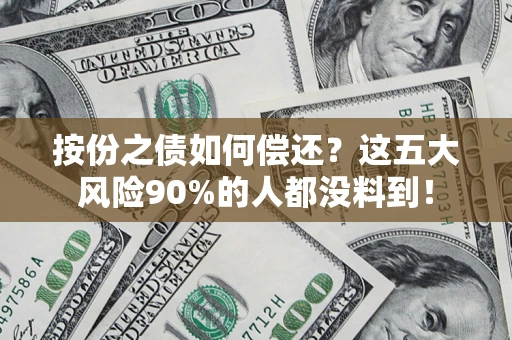 武汉按份之债如何偿还？这五大风险90%的人都没料到！